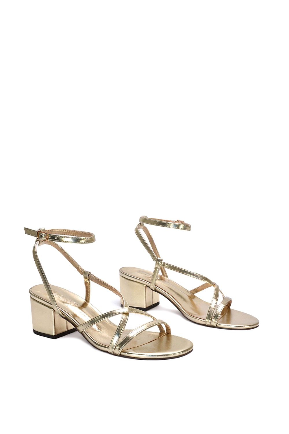 XY London 'Maria' Block Heel Strappy Sandal Shoes image 3