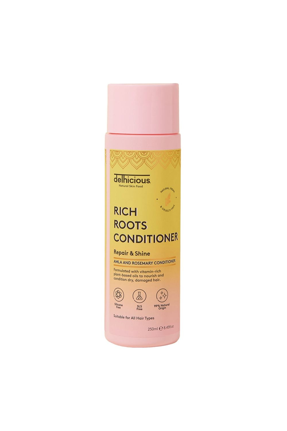 Delhicious Rich Roots Repair & Shine Conditioner - Amla & Rosemary 250ml Multi image 1