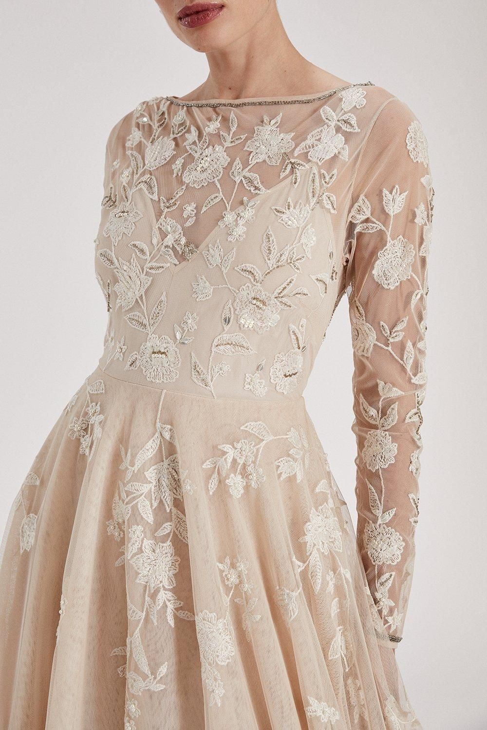 Coast RSN Inspired Full Skirt Maxi Dress Nude image 3