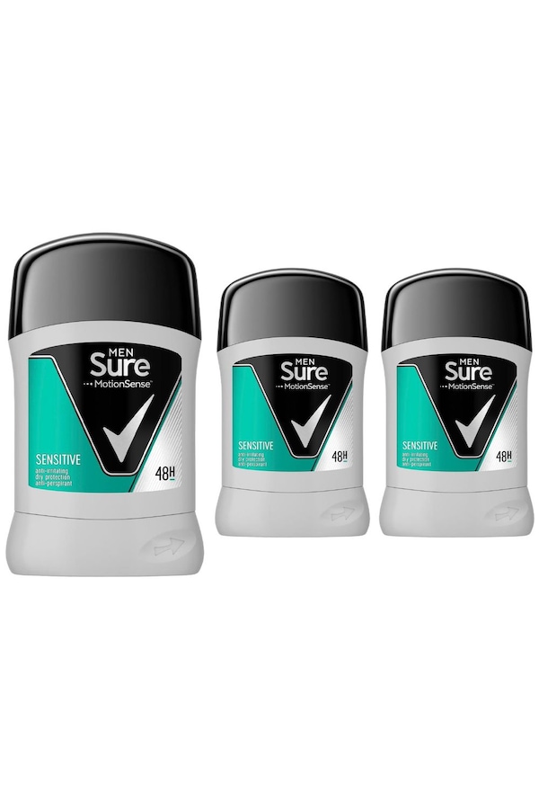 Sure 'Roll-On' Motion Sense Anti-Irritating Sensitive Dry 50ml, 3pk