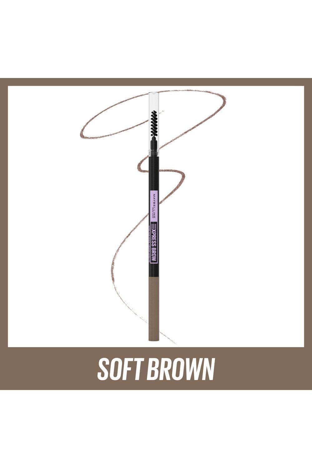 Maybelline Express Brow Ultra Slim Defining Natural Fuller Looking Brows Eyebrow Pencil Soft Brown image 2