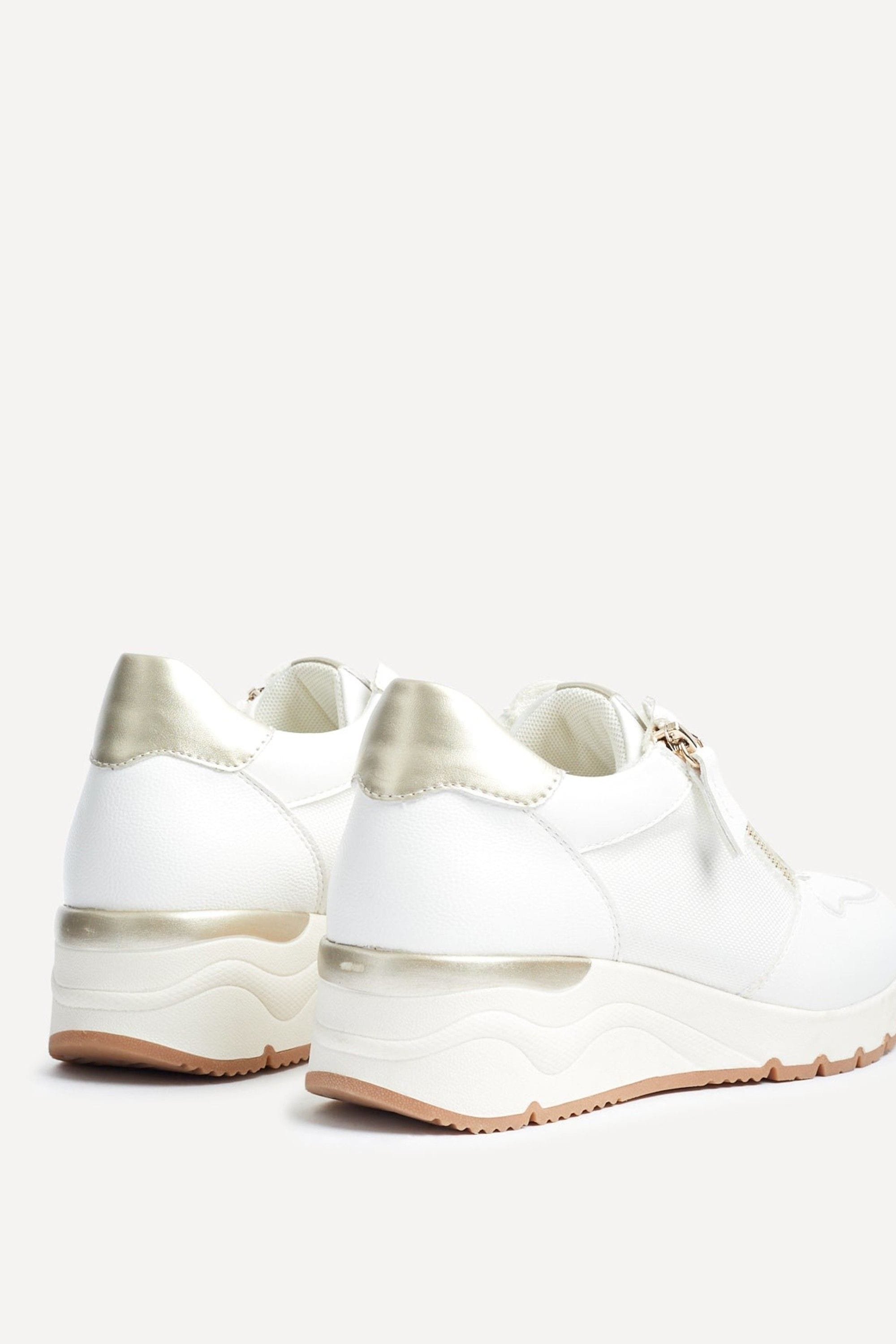 Linzi Kyla White Wedge Trainer image 4