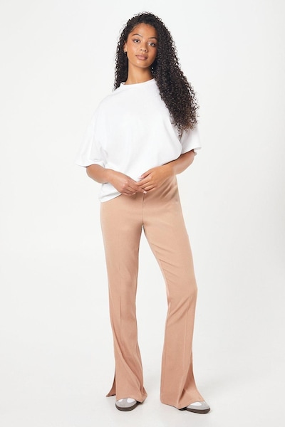 Dorothy Perkins Tall Elastic Waist Kickflare Trouser Camel
