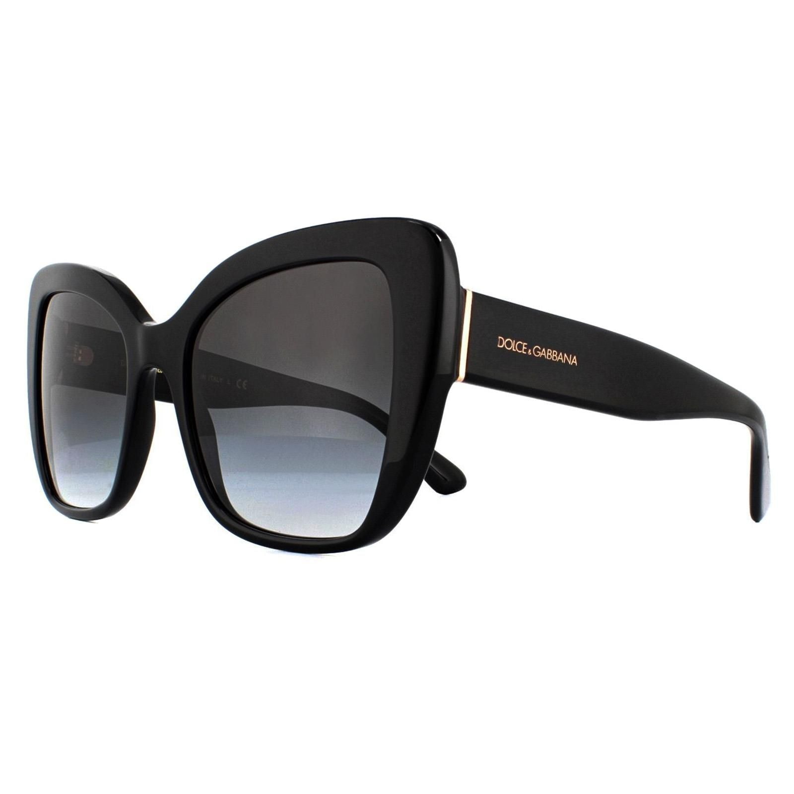Dolce & Gabbana Cat Eye Black Grey Gradient Sunglasses image 2