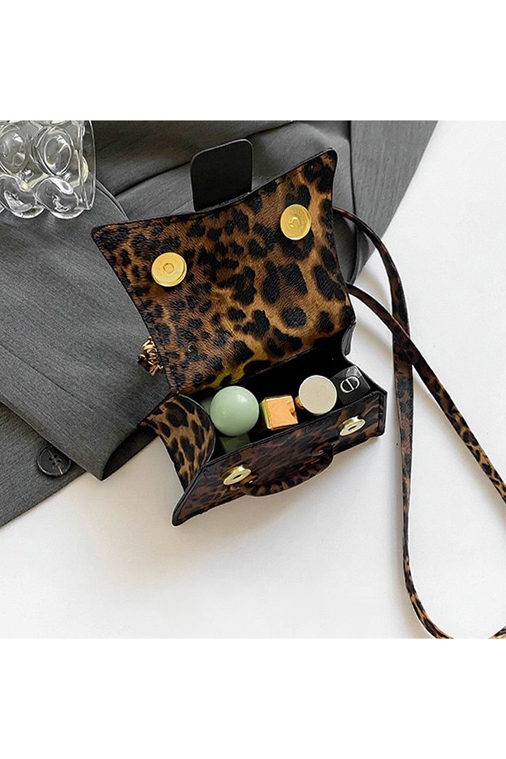 XY London 'Felicia' Mini Handbag with Crossbody Strap and Magnetic Closure image 5