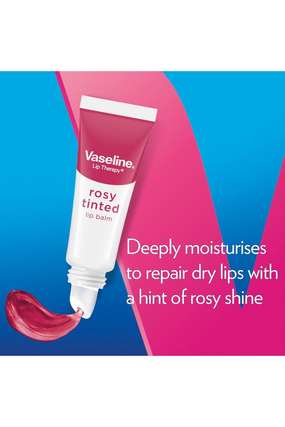 Vaseline LipTherapy Rosy Tinted 'LipBalm' For Instant Softness&Pink Hint, 6x10g image 3