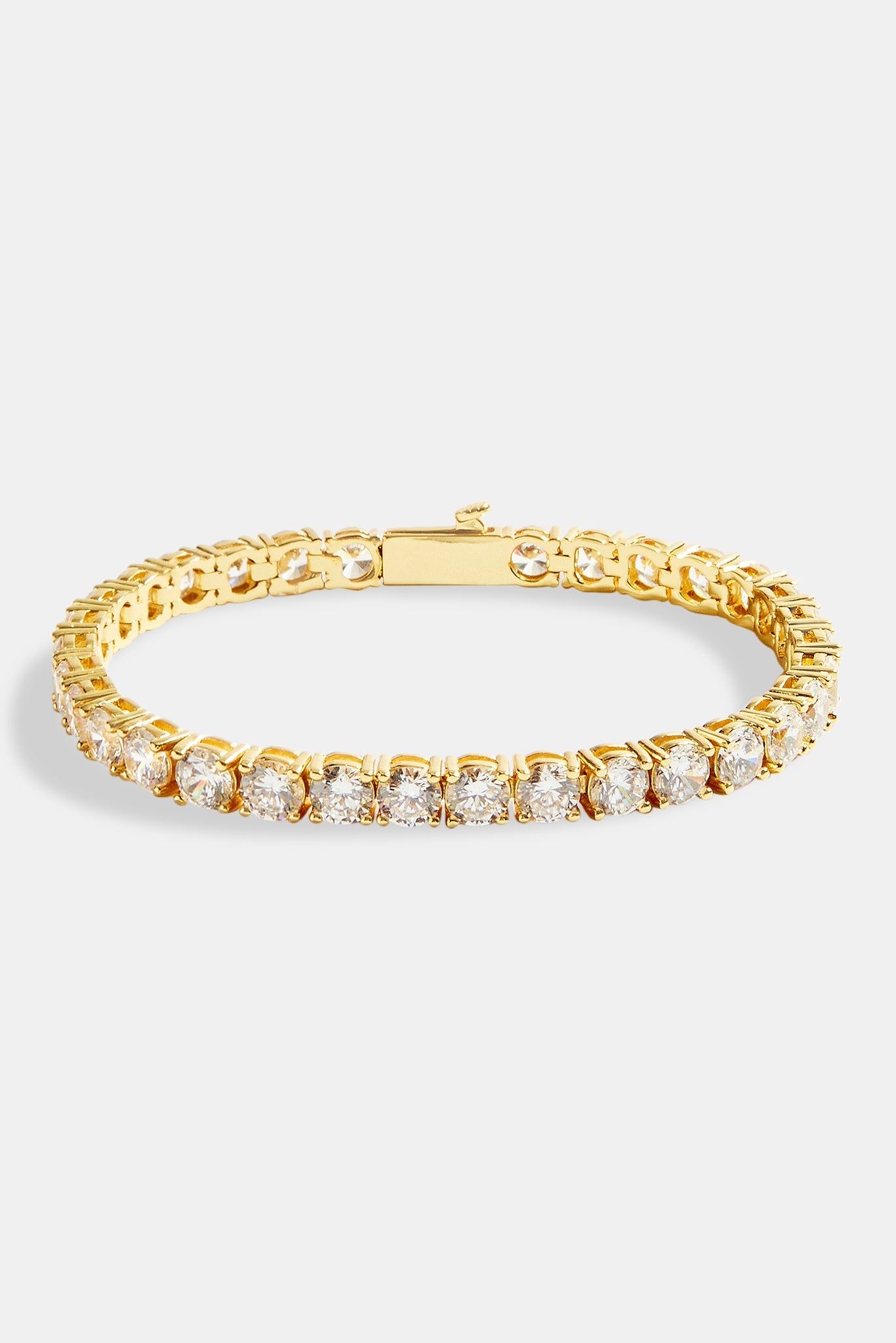 Cernucci 5mm Tennis Bracelet - Gold image 2