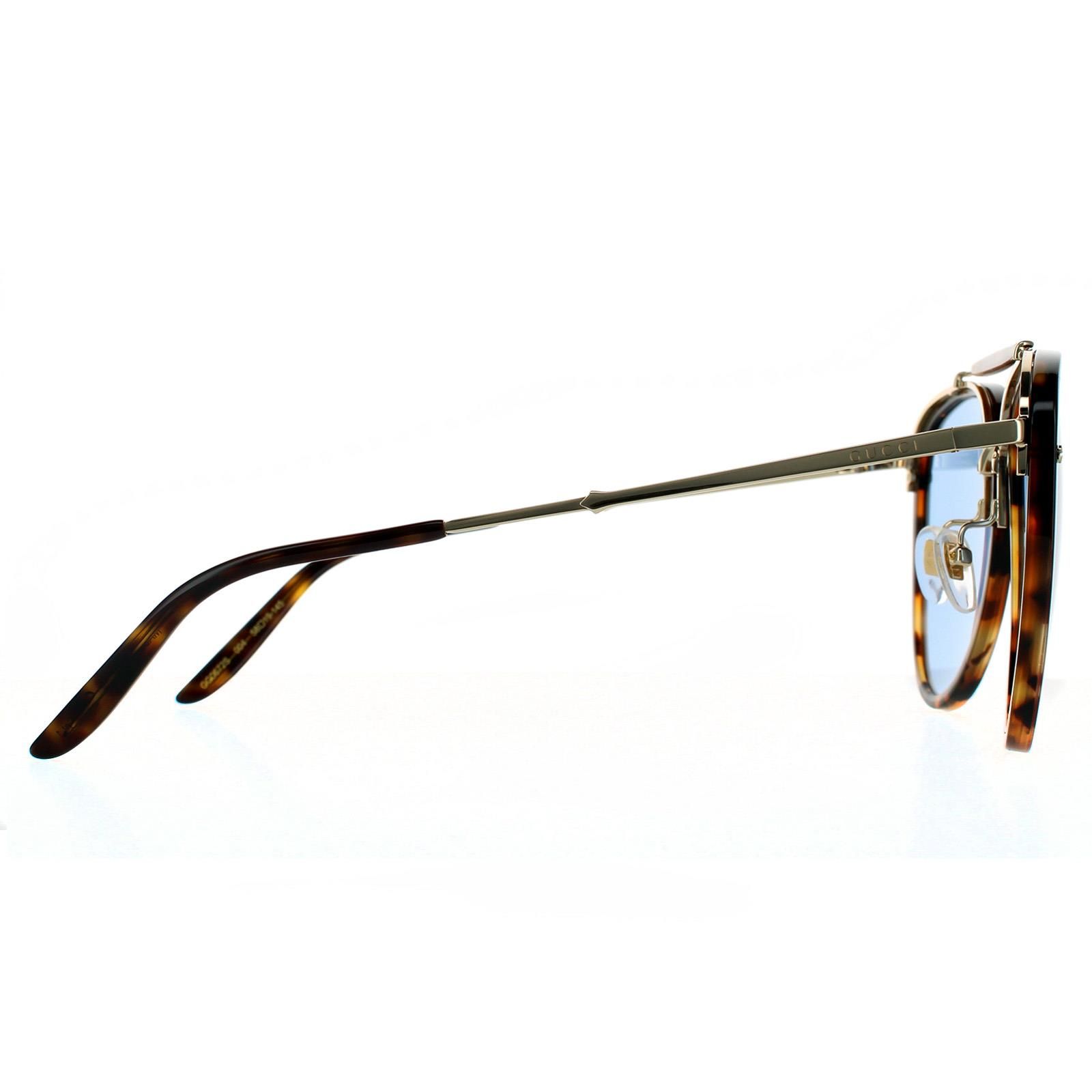 Gucci Aviator Havana Blue Sunglasses image 4