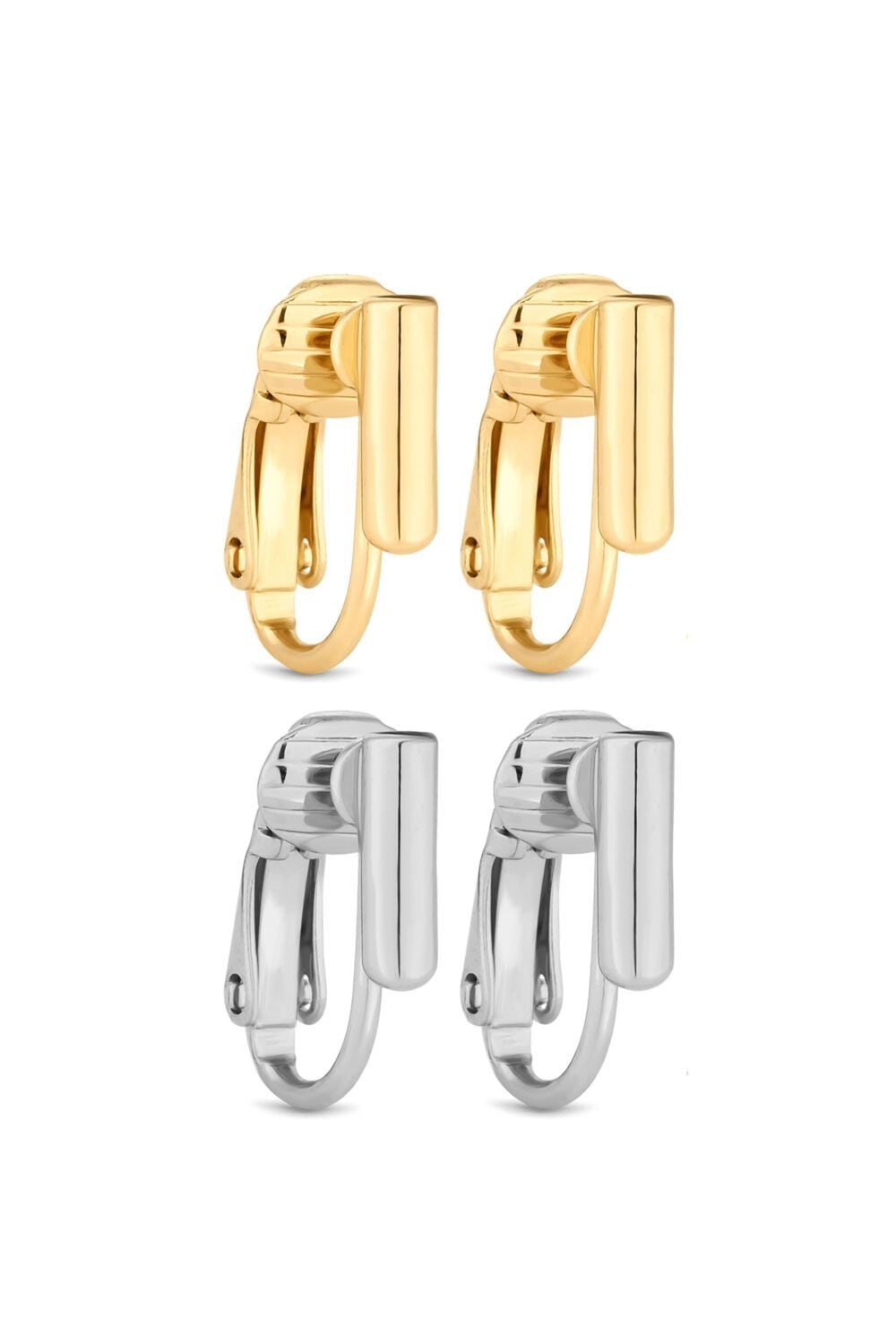 Jon Richard Two Tone Pierced Earring Converter Pack of 2 image 1