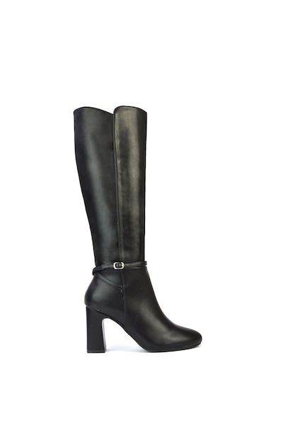 XY London 'Kadie' High Block Heel Knee High Boots