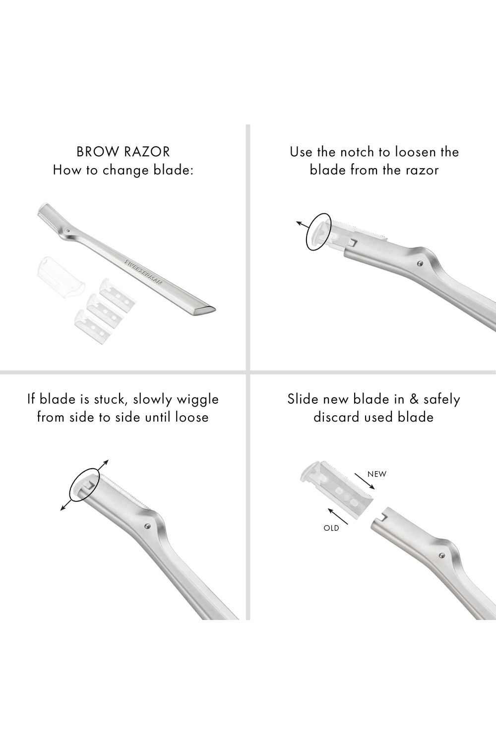 Tweezerman Brow Razor and Mini Tweezer Set Multi image 8