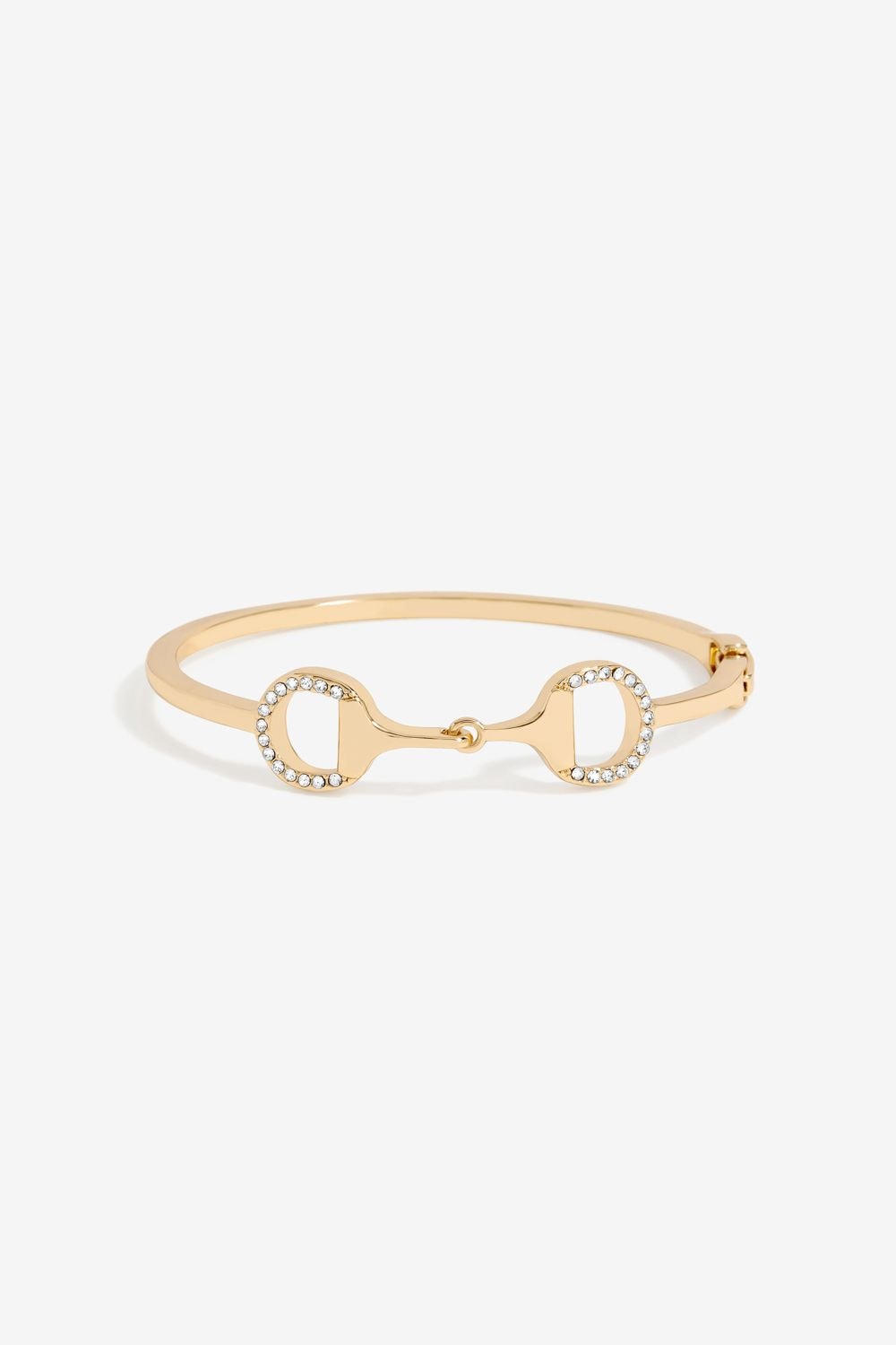 Jon Richard Gold Plated Snaffle Bangle - Gift Boxed image 1