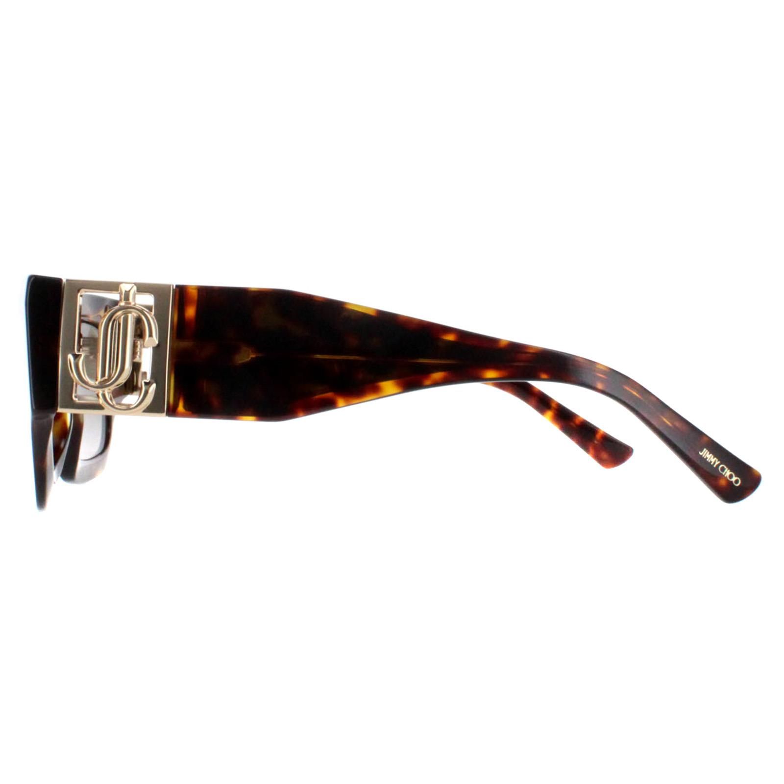 Jimmy Choo Square Havana and Gold Brown Gradient NENA/S image 3