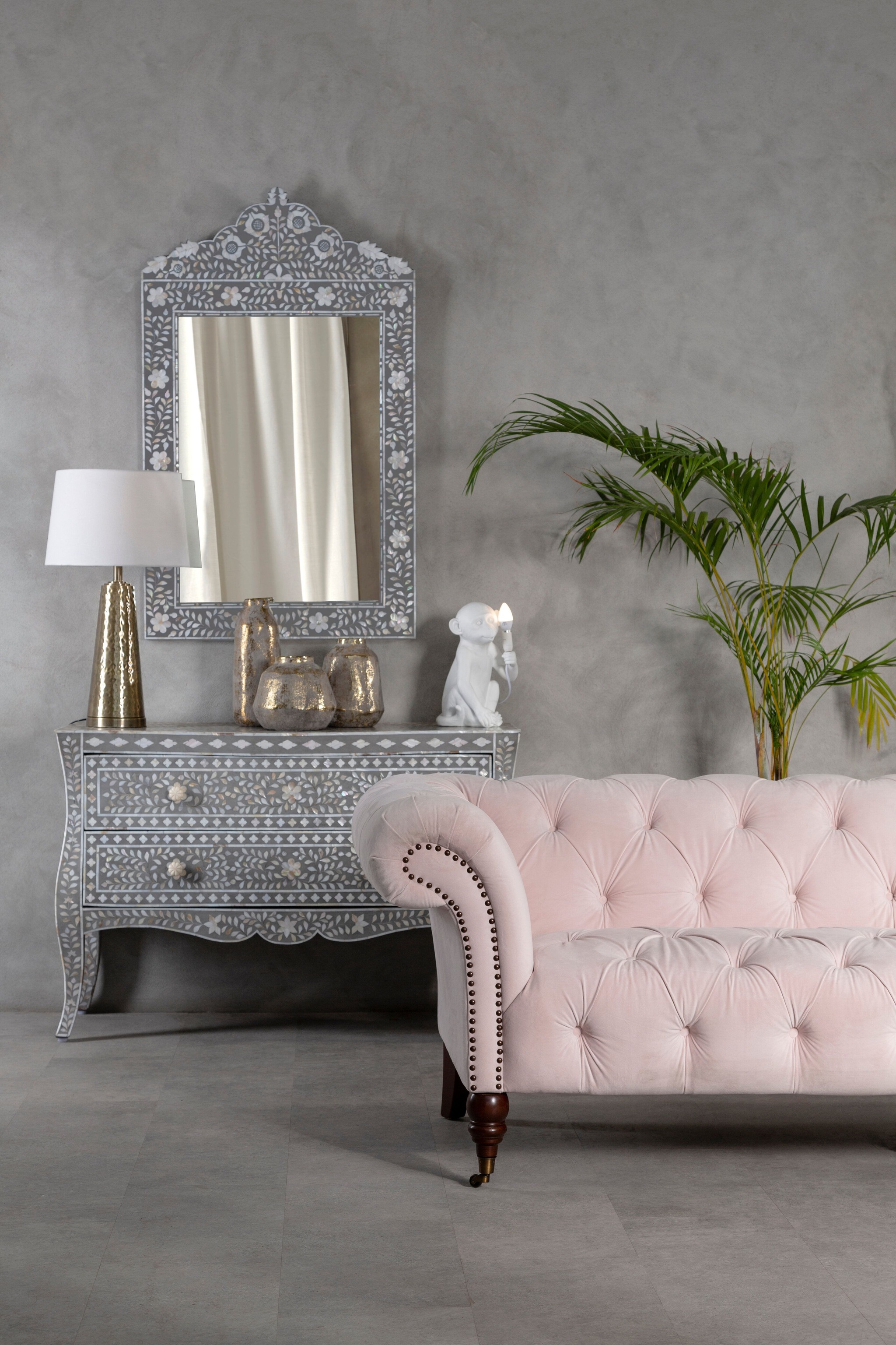 Orsina Orvena Small Grey And Gold Ceramic Vase image 5