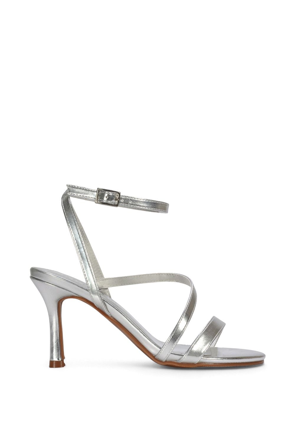 XY London 'Sherry'' Strappy Barely There Stilettos Heel Shoes image 1