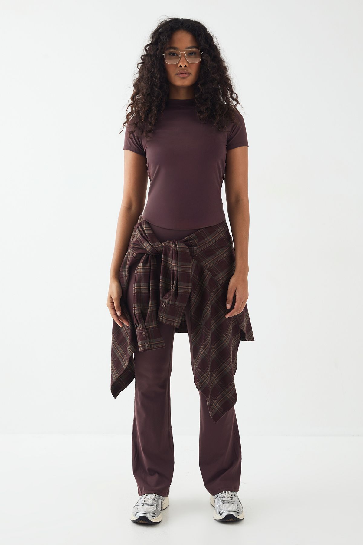 DSGN Studio DSGN Studio Sports Ultra Sculpt Short Sleeve Top Chocolate image 5