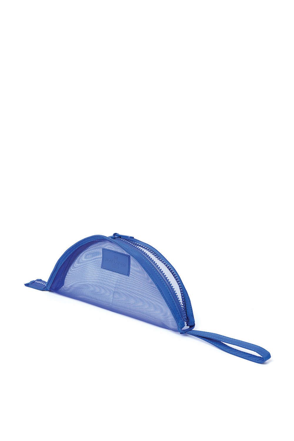 The Flat Lay Co Mesh Lunar Flat Lay Makeup Pouch - Cobalt Blue Multi image 2