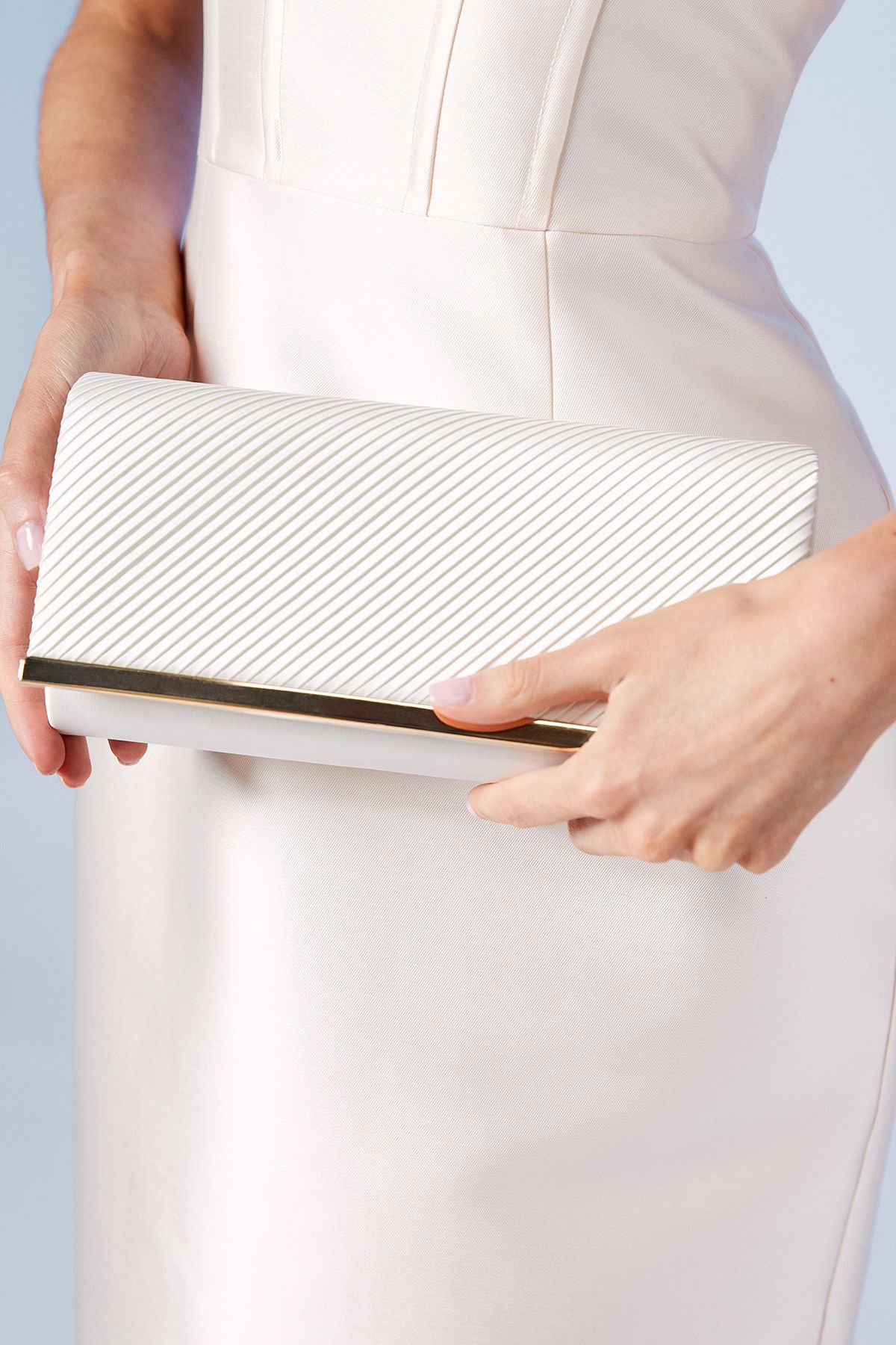 Coast Bridal Daisy Ruched Detail Clutch Bags Ivory image 1