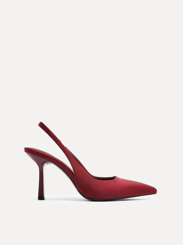 Linzi Dash Burgundy Scuba Court Heel