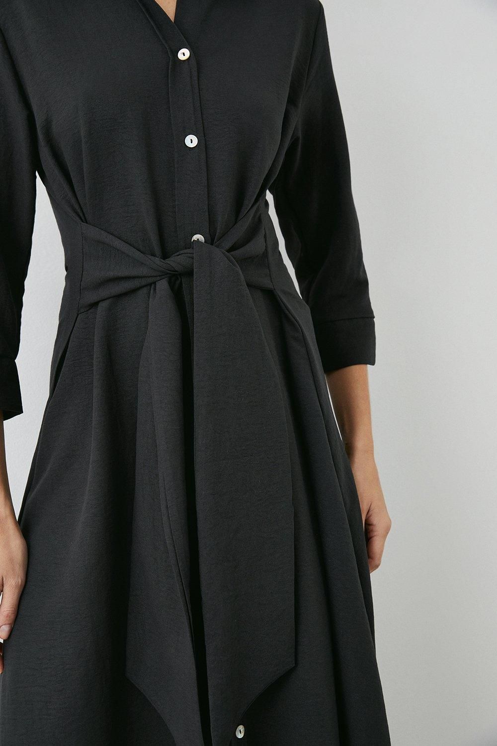 Principles Belted Shirt Dress Black image 3