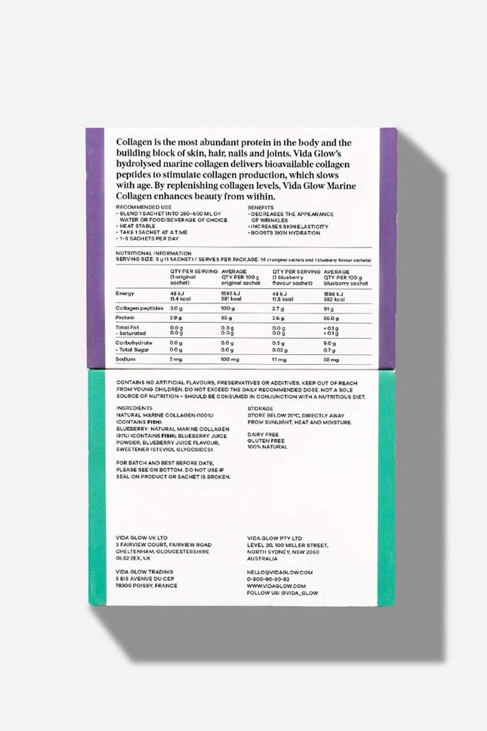 Vida Glow Mixed Natural Marine Collagen Trial Pack Multi image 2