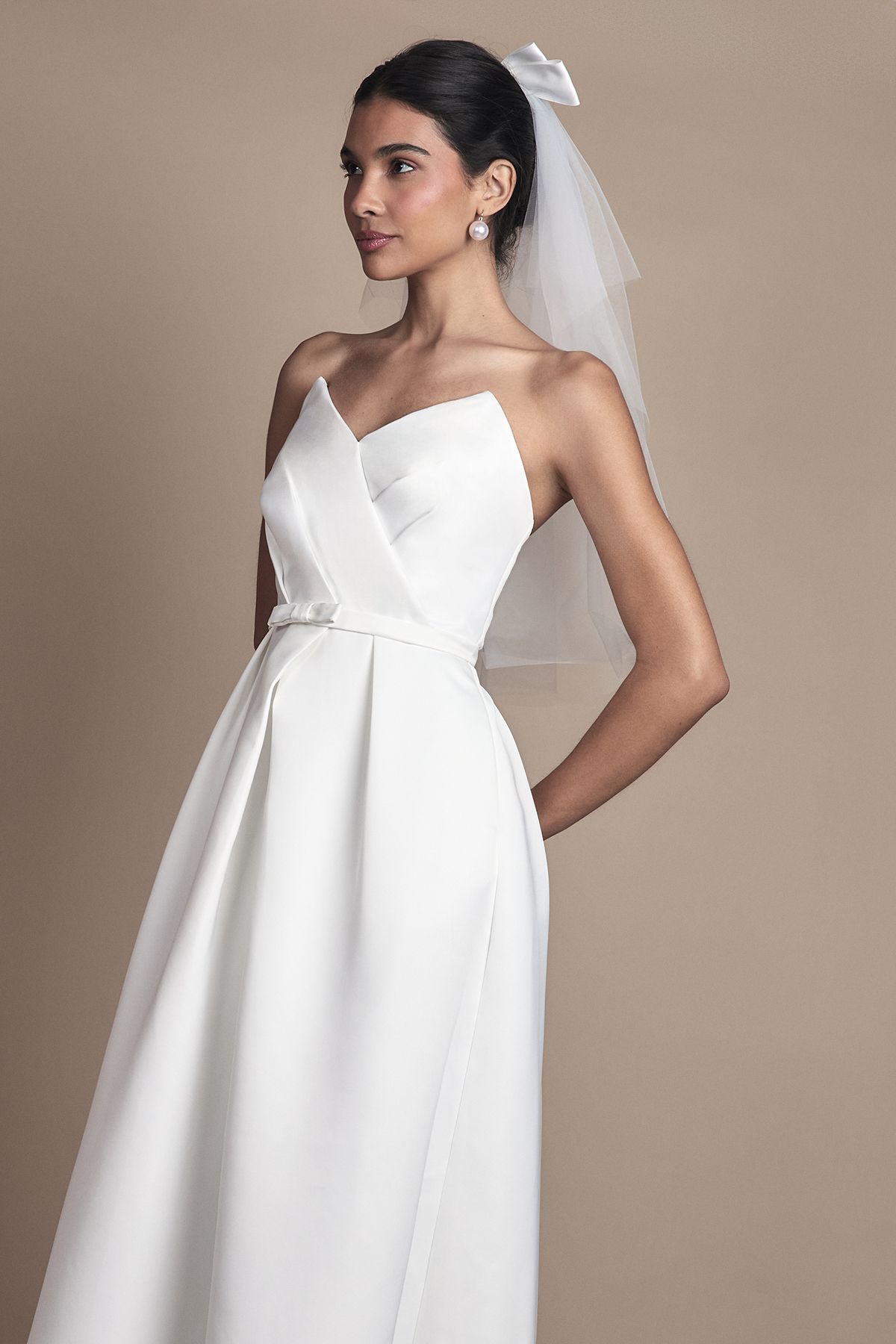 Coast Strapless Sweetheart Full Skirted Wedding Dress Ivory image 2