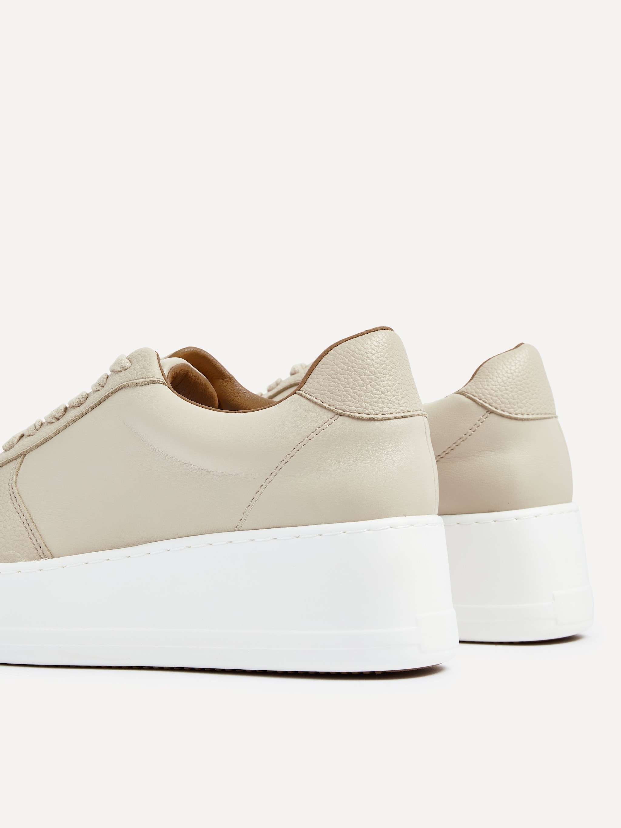 Linzi Twiggy Nude Faux Leather Platform Trainer image 5