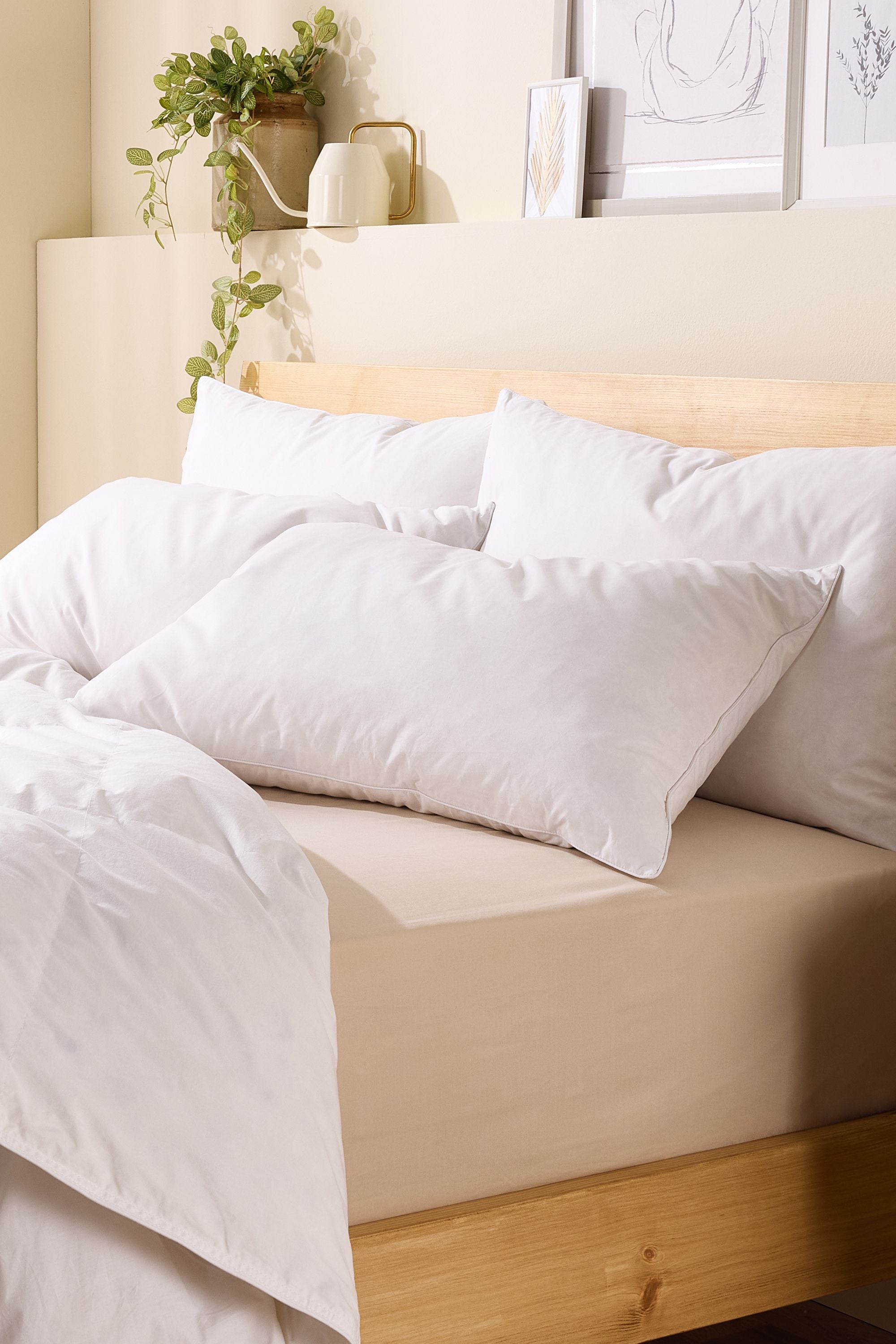 Snuggledown 2 Pack Scandinavian Duck Feather & Down Medium Support Pillows image 1