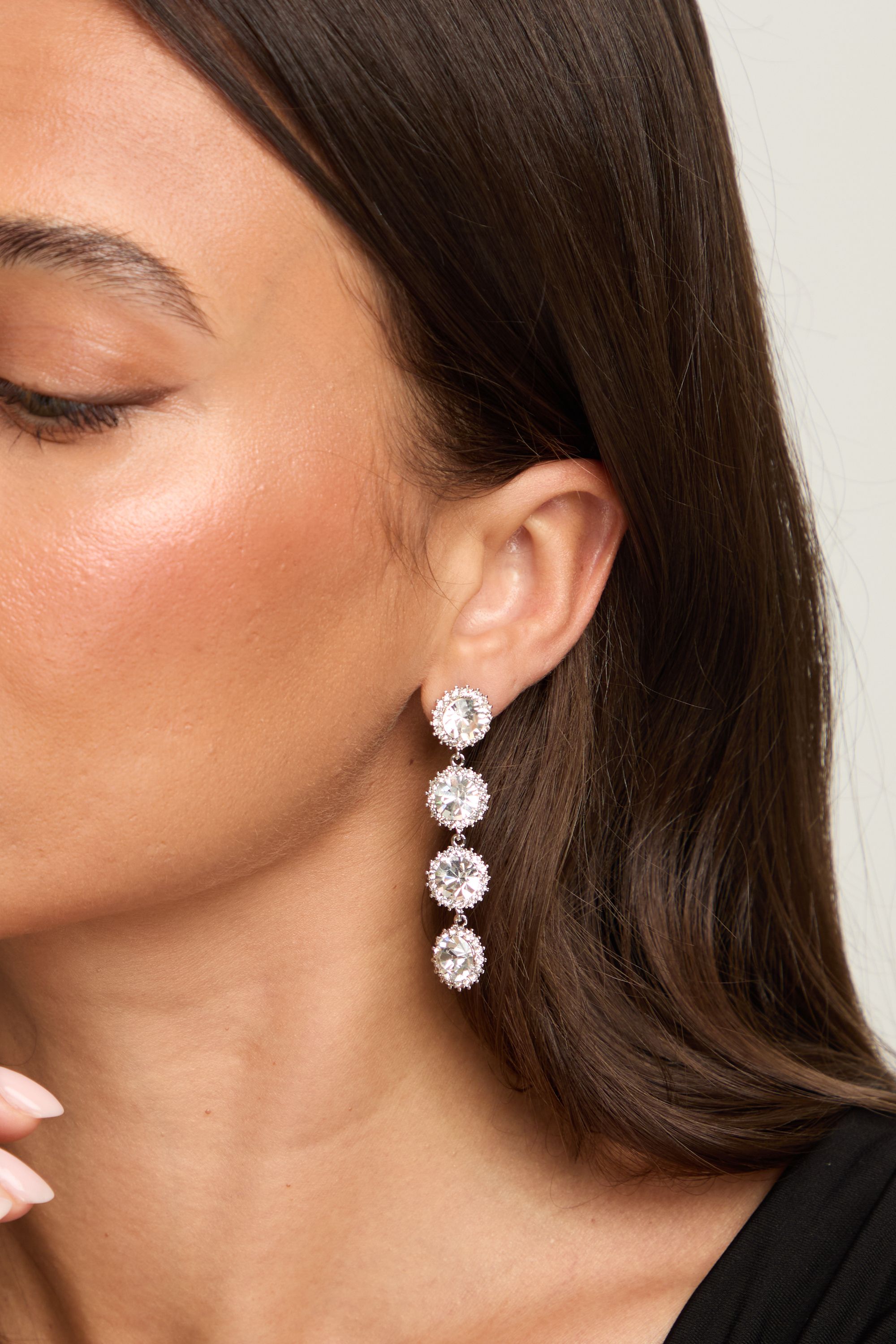 Jon Richard Crystal Statement Drop Earring image 3