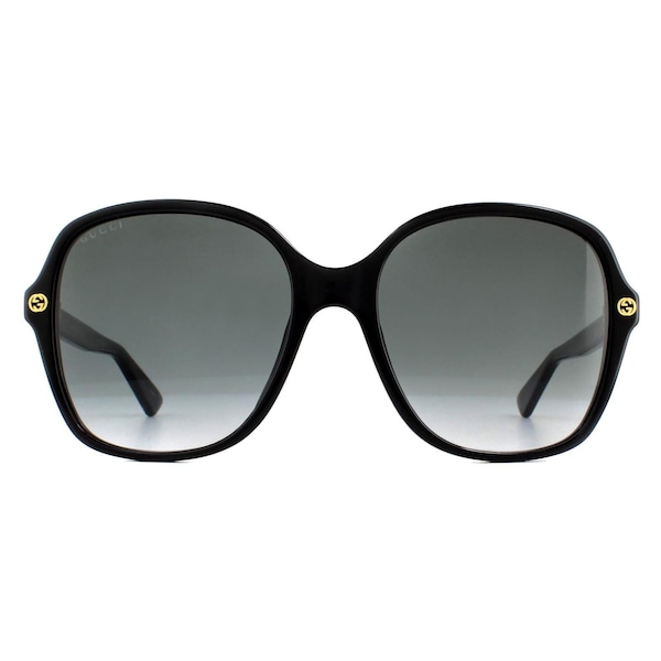 Gucci Square Black Grey Gradient Sunglasses