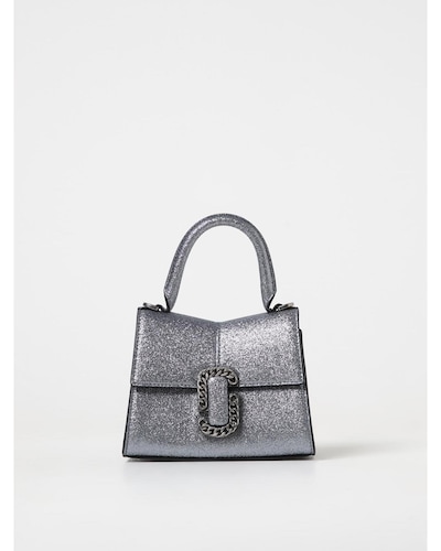 Marc Jacobs Softshot 21 Glitter Top Handle Bag Wo - Silver Clutch Bags