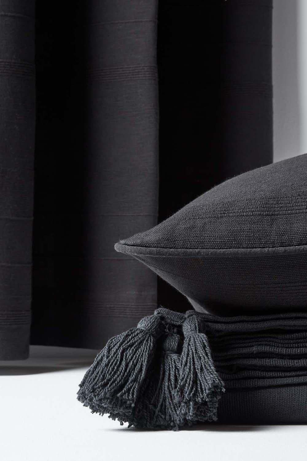 Homescapes Cotton Rajput Ribbed Cushion Cover image 5