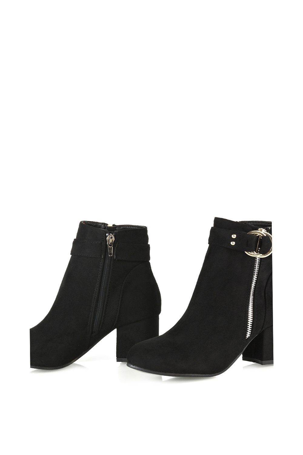 XY London 'Lakesha' Mid Block Heel Ankle Boots image 4