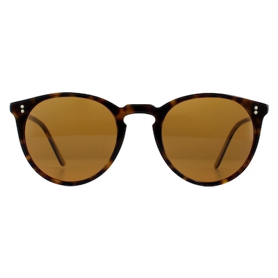 Oliver Peoples Round Horn Brown Sunglasses