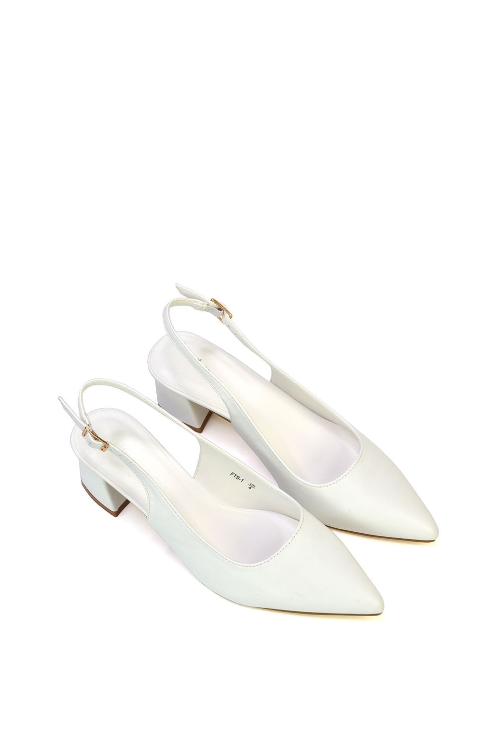 XY London 'Becky' Pointed Toe Slingback Court Shoe Heels image 4