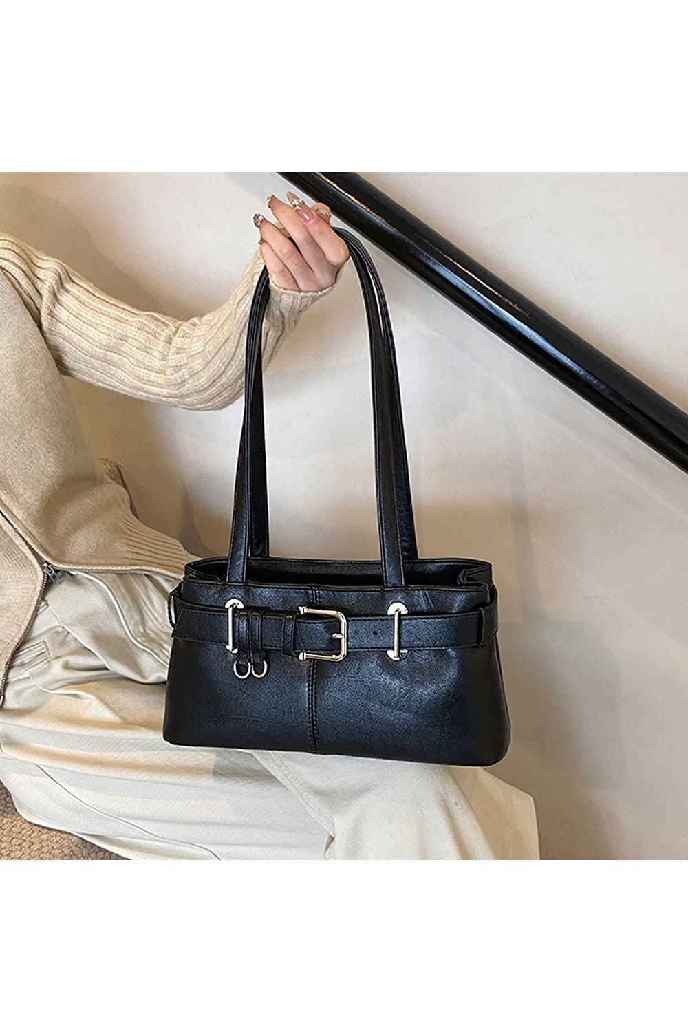 XY London 'Josephine' Belted Shoulder Bag image 6