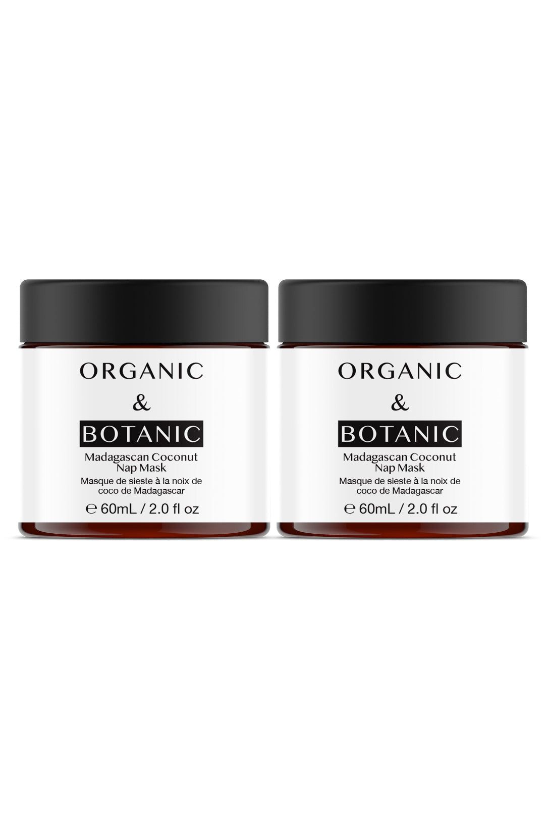 Organic & Botanic Madagascan Coconut Nap Mask 60ml x 2 Duo Pack image 1