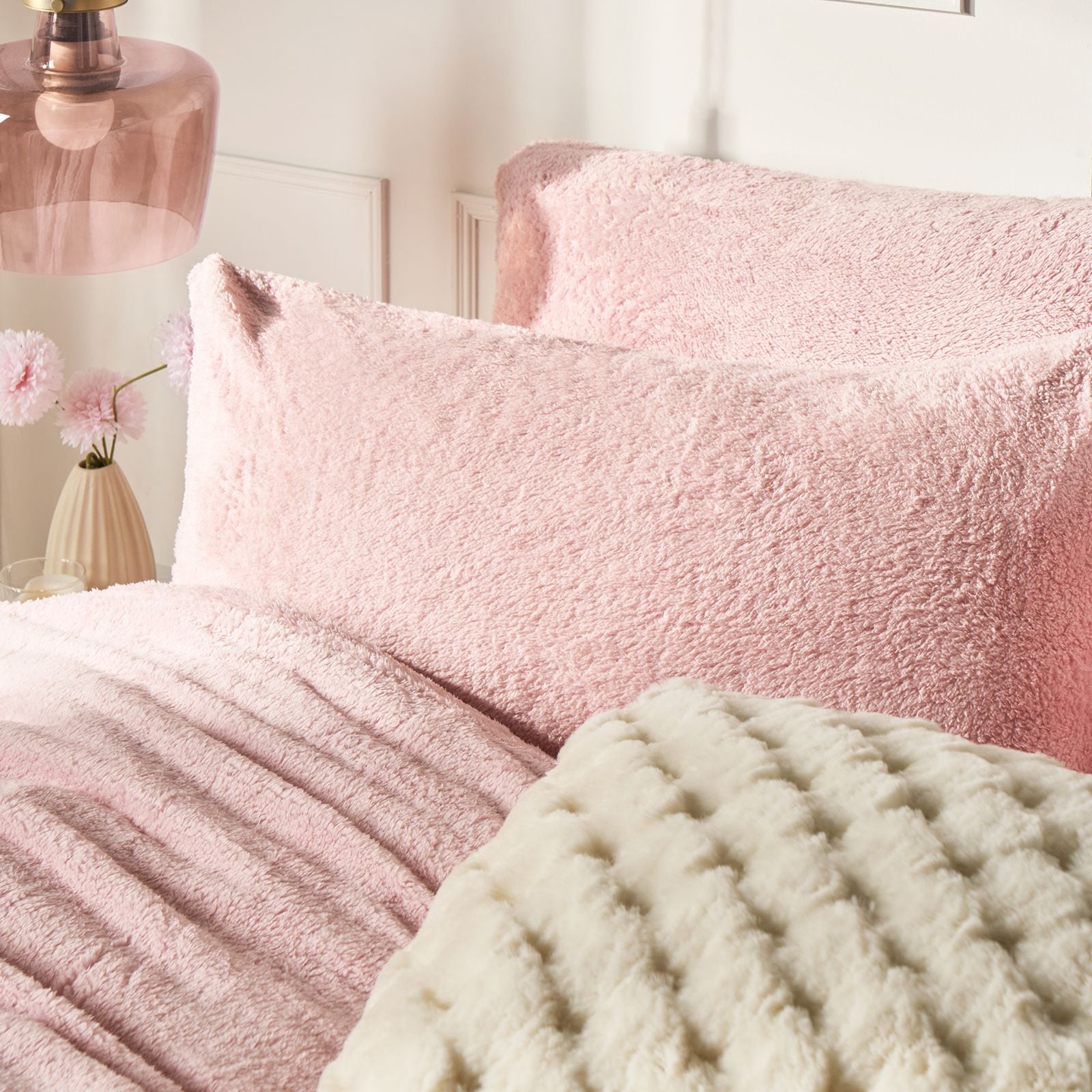OHS Thermal Soft Teddy Fleece Duvet Cover Bedding Set image 2