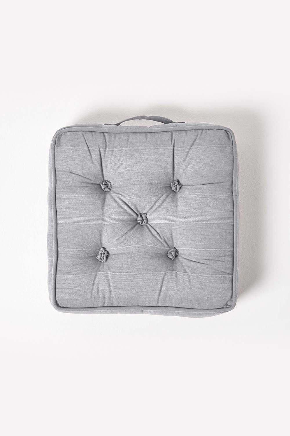 Homescapes Rajput Ribbed Cotton Floor Cushion image 3