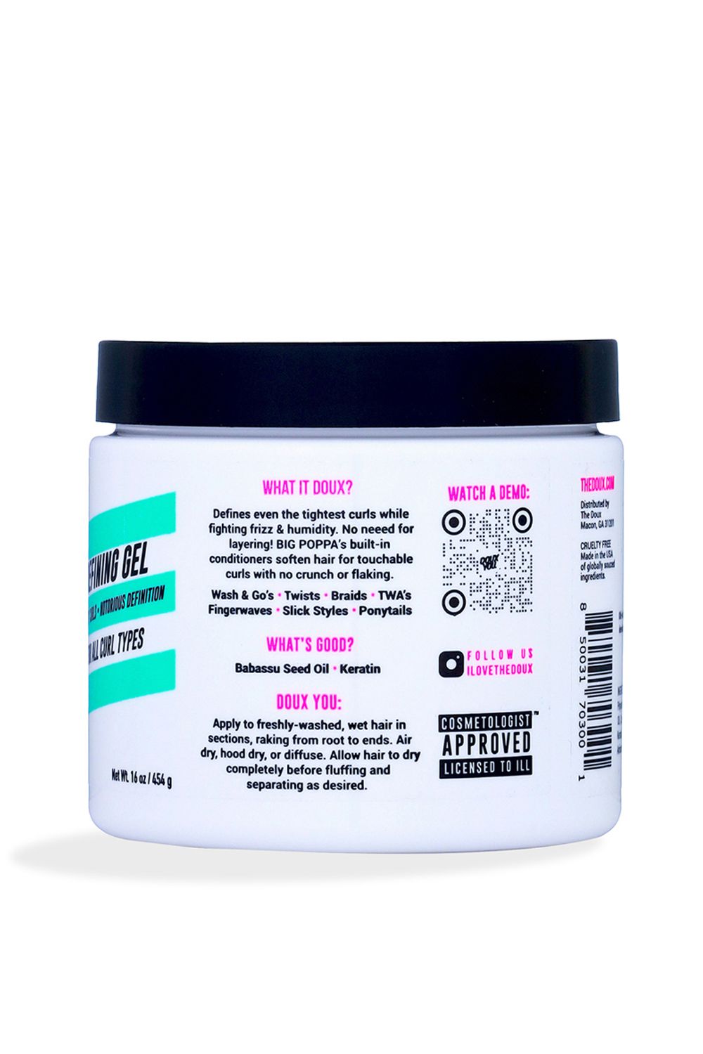 The Doux Big Poppa Defining Gel 454g Multi image 2