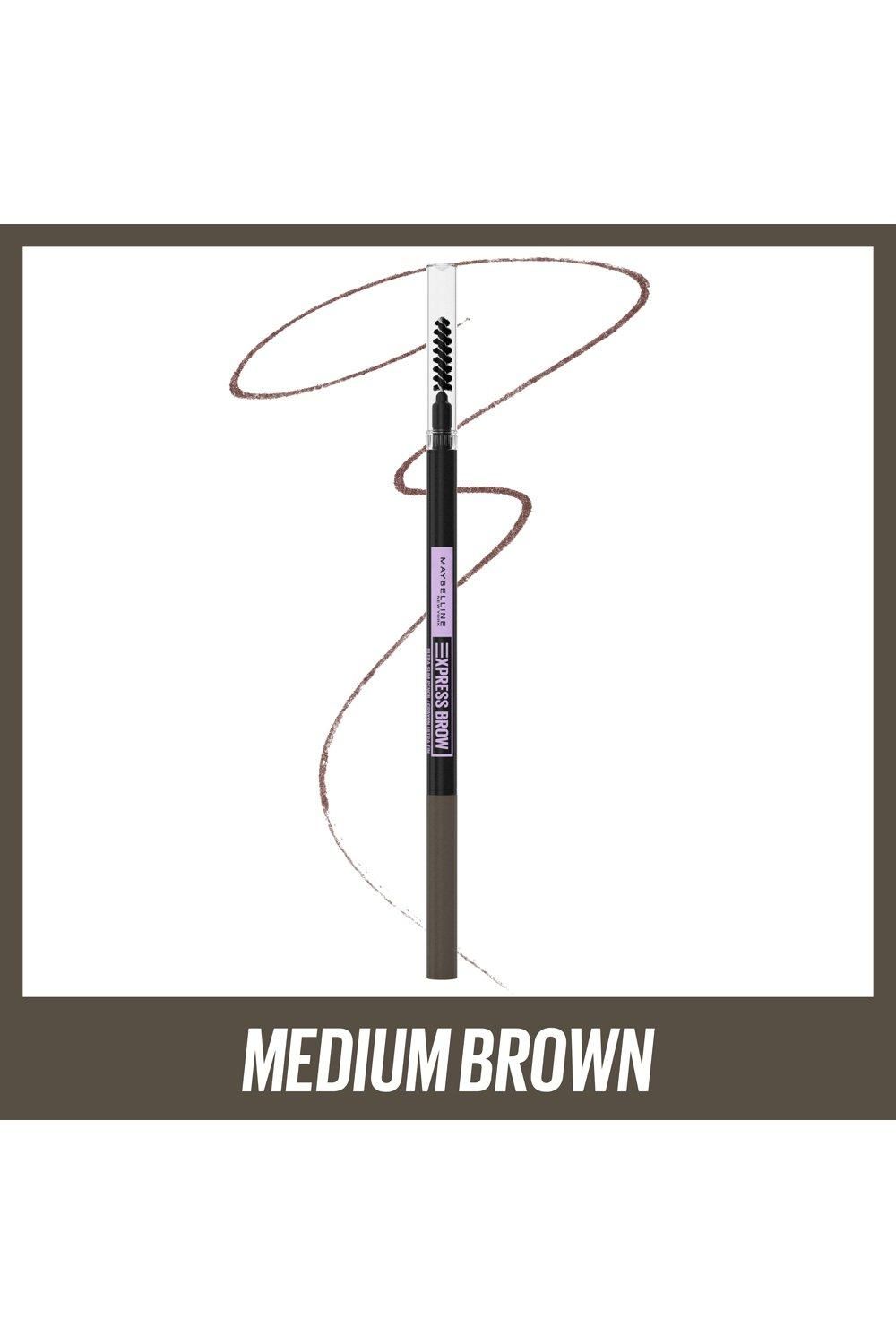 Maybelline Express Brow Ultra Slim Defining Natural Fuller Looking Brows Eyebrow Pencil Medium Brown image 9