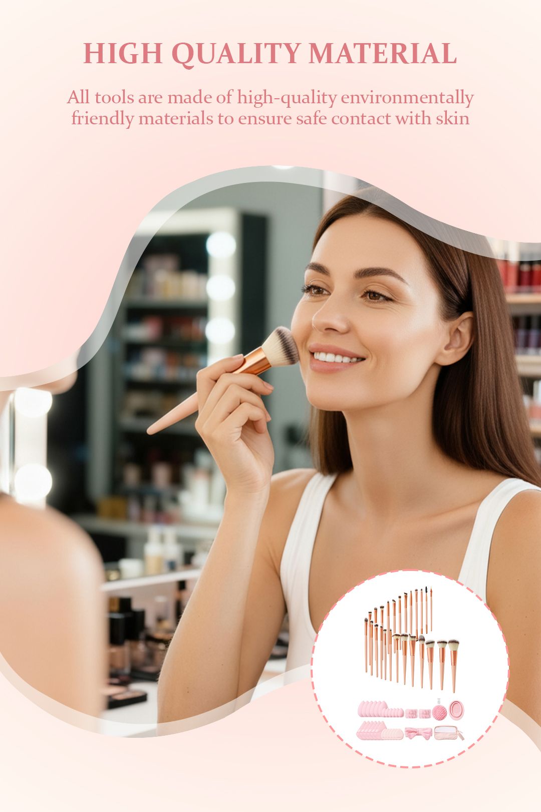 SHEONLY Professional Makeup Brush & Tool Set image 4