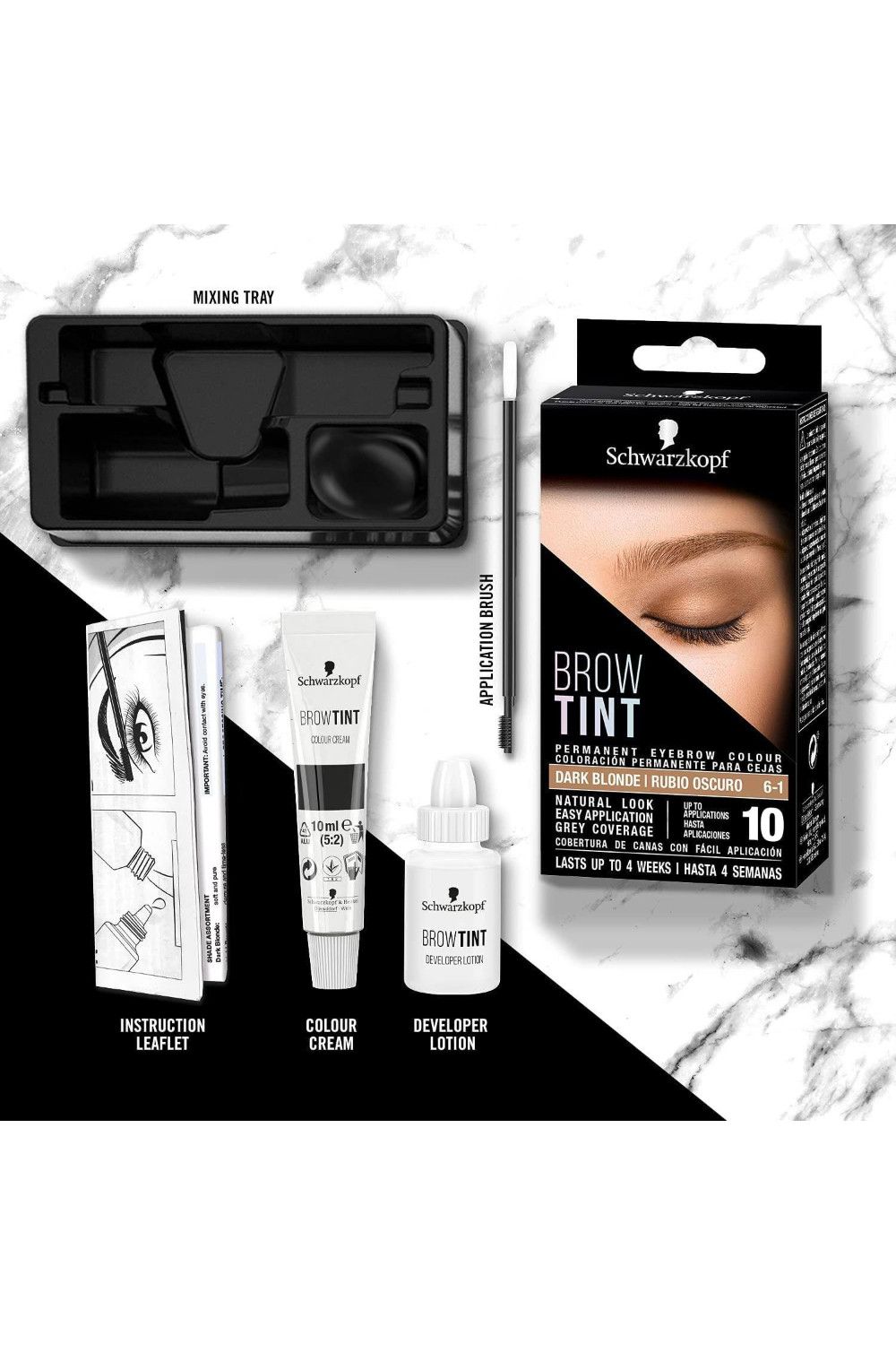 Schwarzkopf Brow Tint Professional 'Eyebrow Colour' Darkblonde 3 Pack image 5