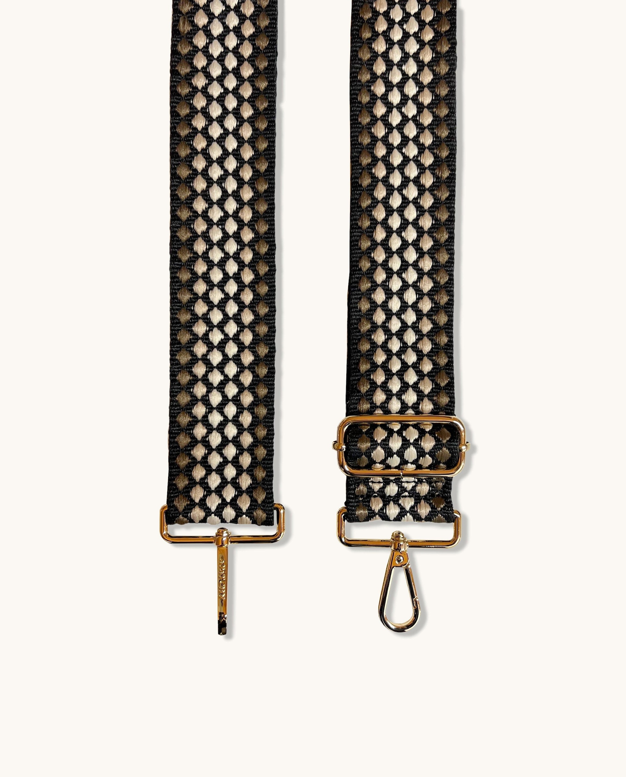 Apatchy London Stone Leather Crossbody Bag With Cappuccino Dots Strap image 6