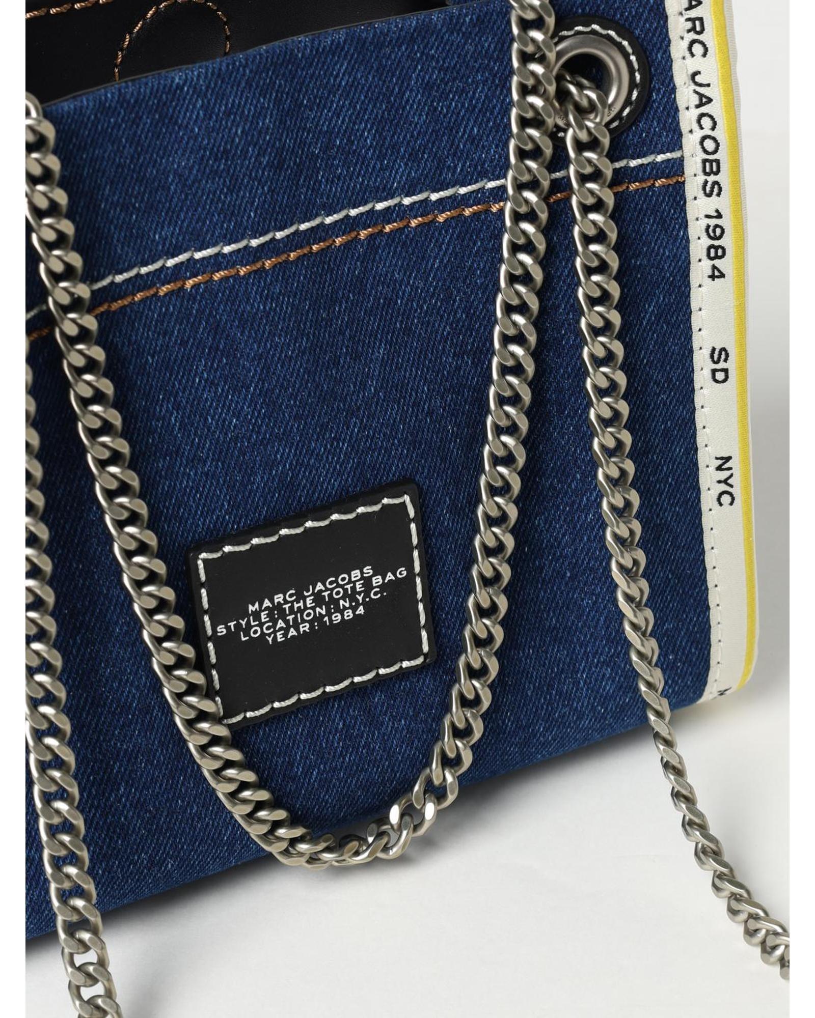 Marc Jacobs The Tote Bag Denim Chain Strap Wo image 3