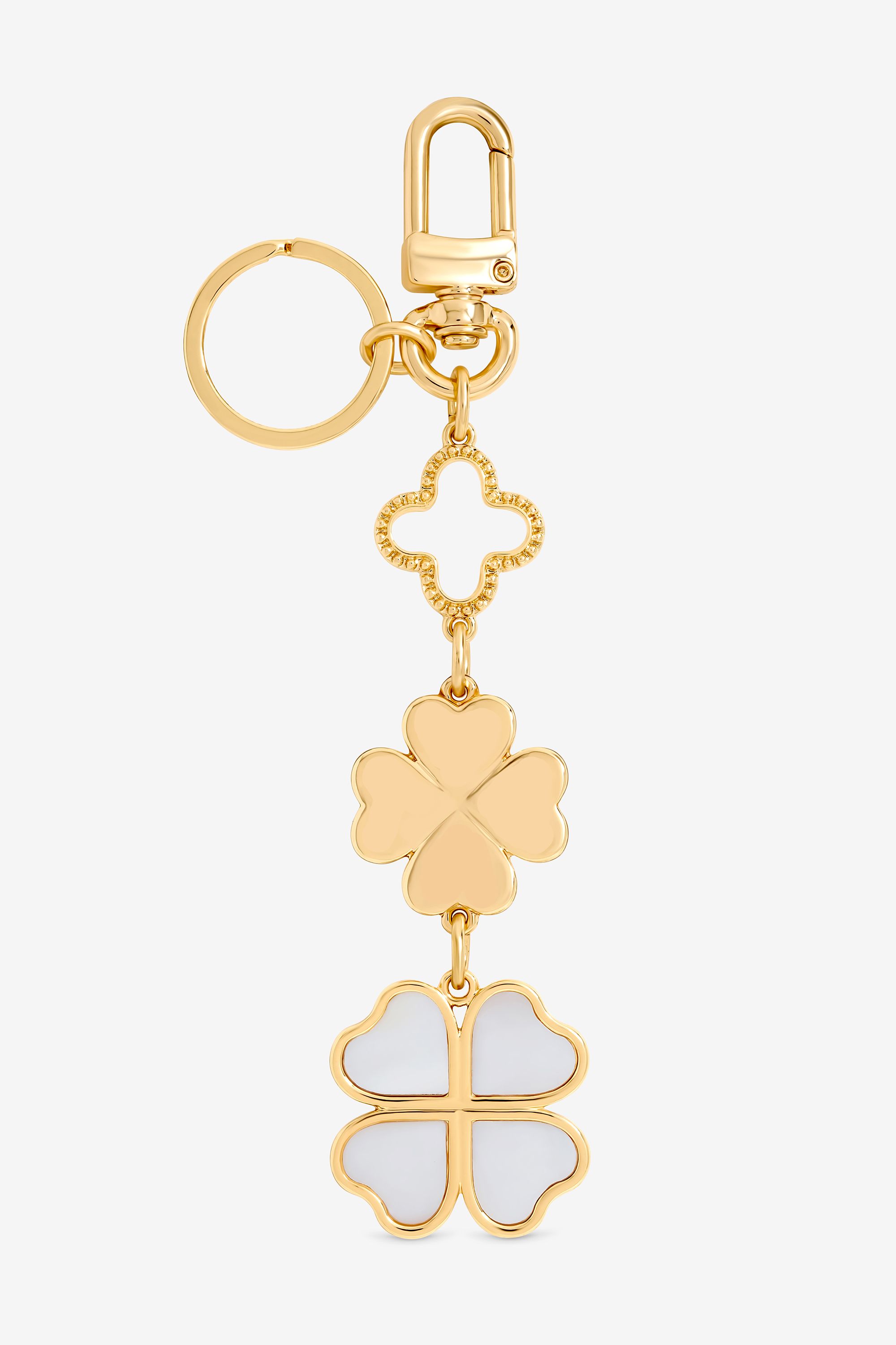 Mood Gold Plated Clover Bag Charm image 1