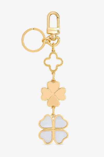 Mood Gold Plated Clover Bag Charm