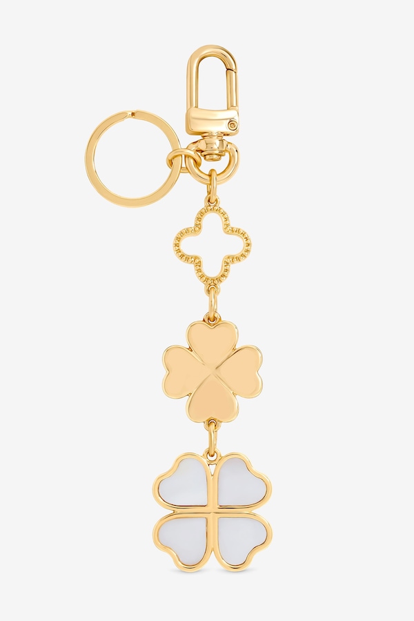 Mood Gold Plated Clover Bag Charm