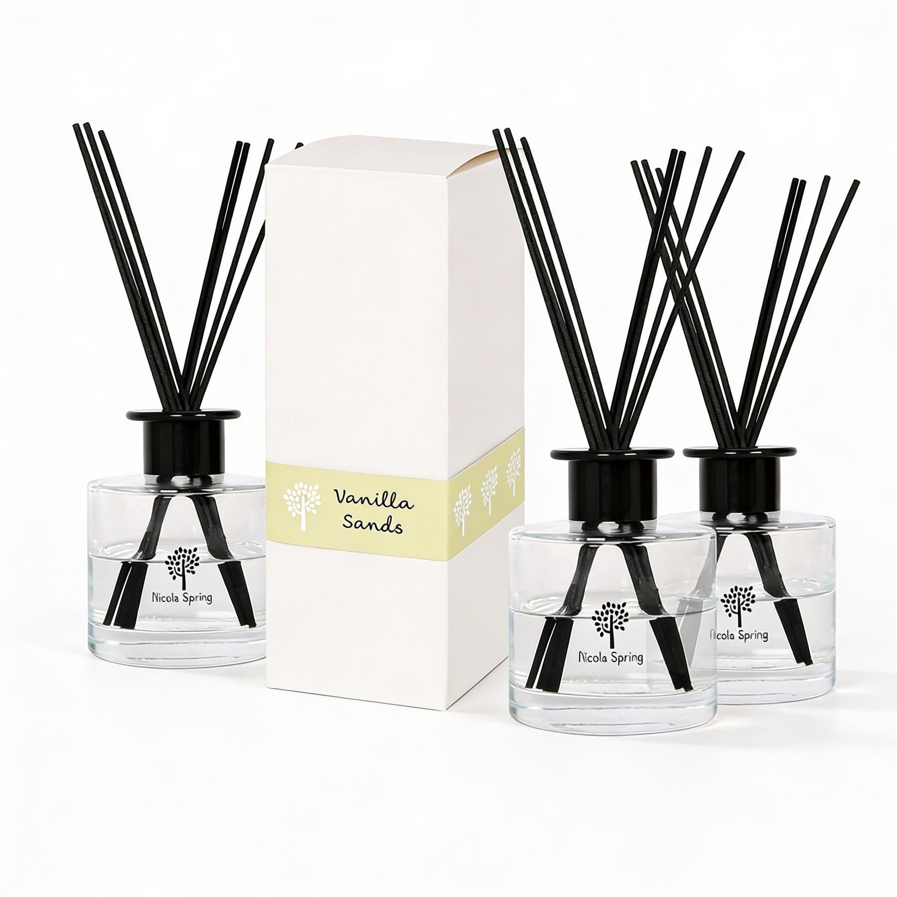 Nicola Spring Clear 200ml Vanilla Sands Reed Diffusers - Pack Of 3 ...