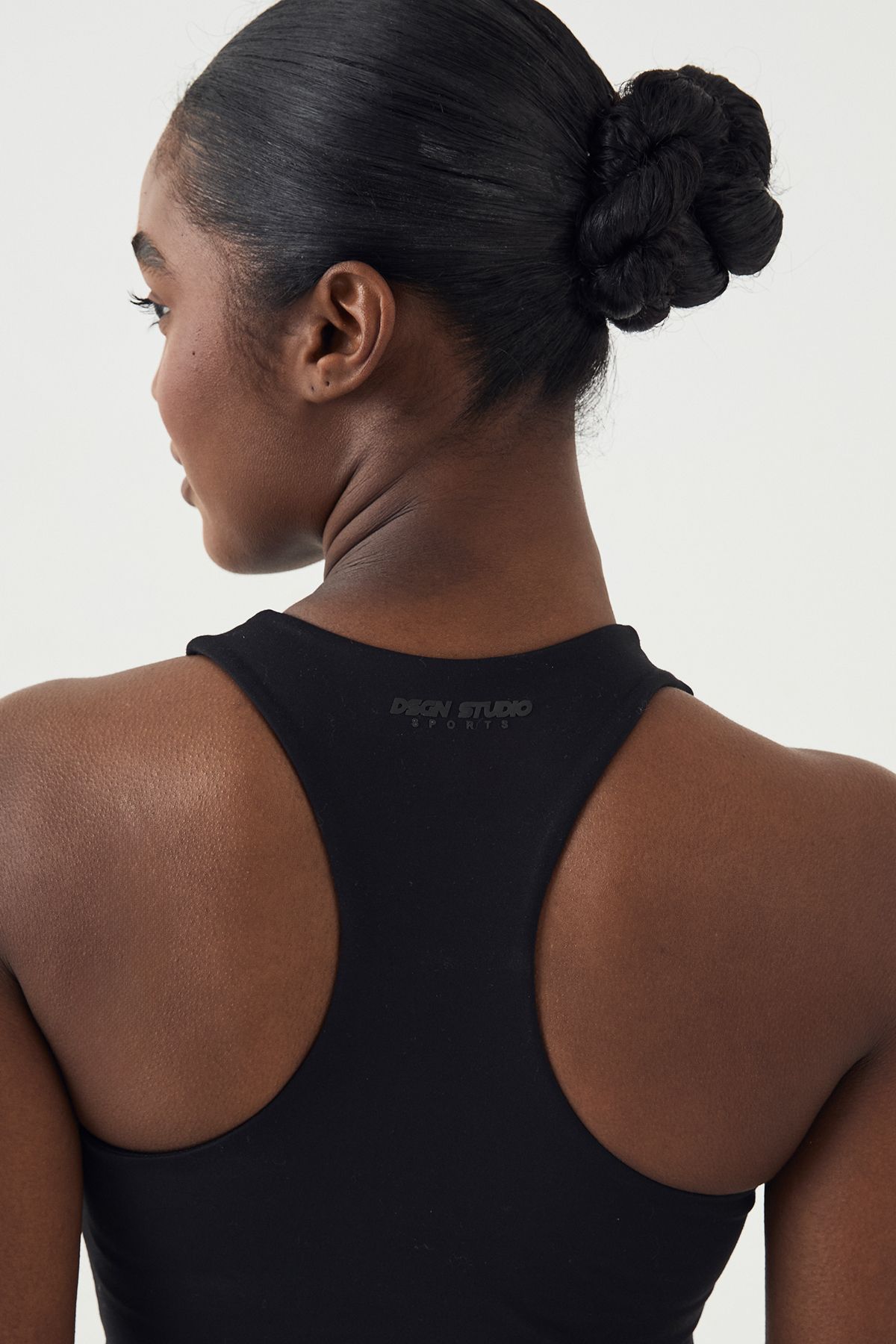 DSGN Studio DSGN Studio Ultra Sculpt Racer Back Padded Crop Vest Top Black image 4